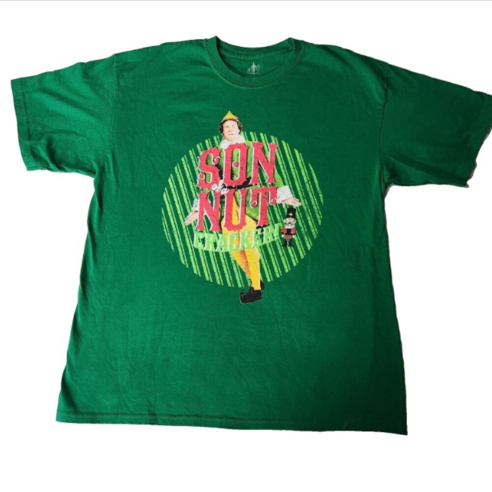 Elf Son of A Nutcracker T-shirt Men Size Xl Elf Branded Big Graphic Christmas